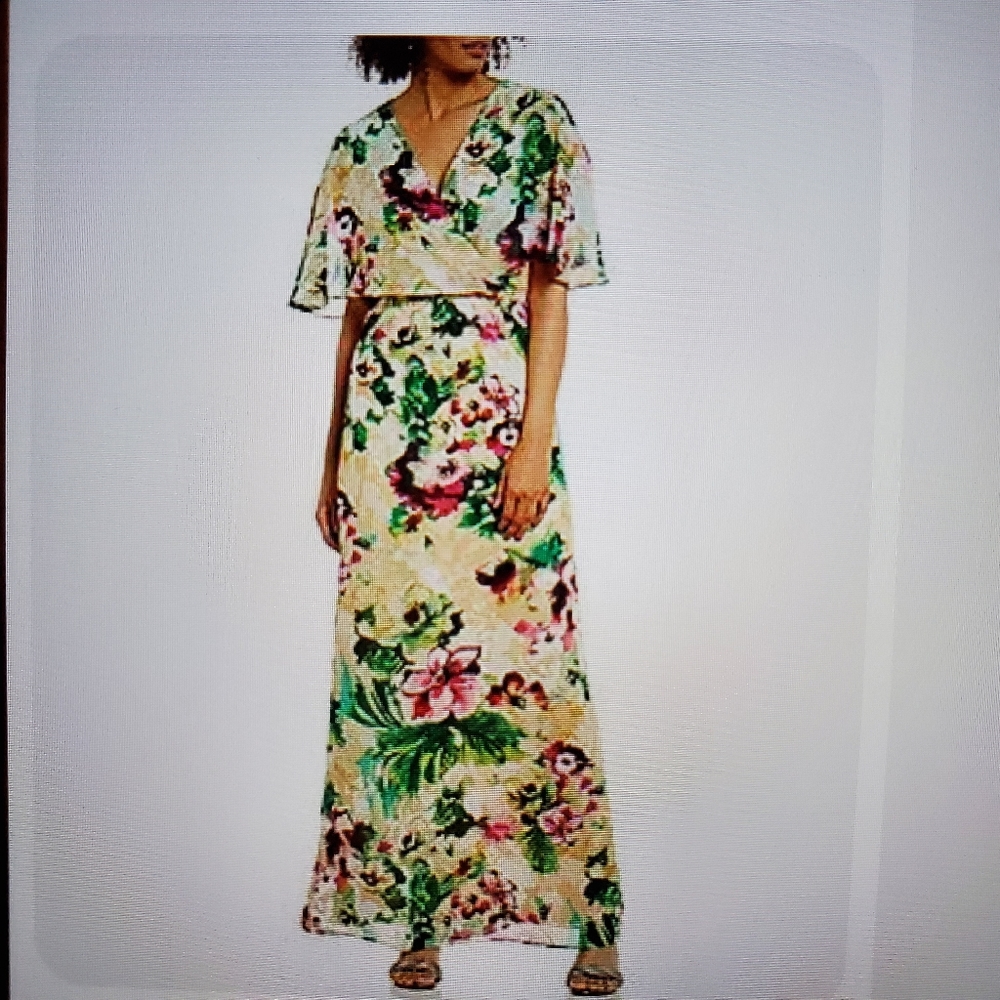 Leslie Fay Women's Floral Maci Dress.